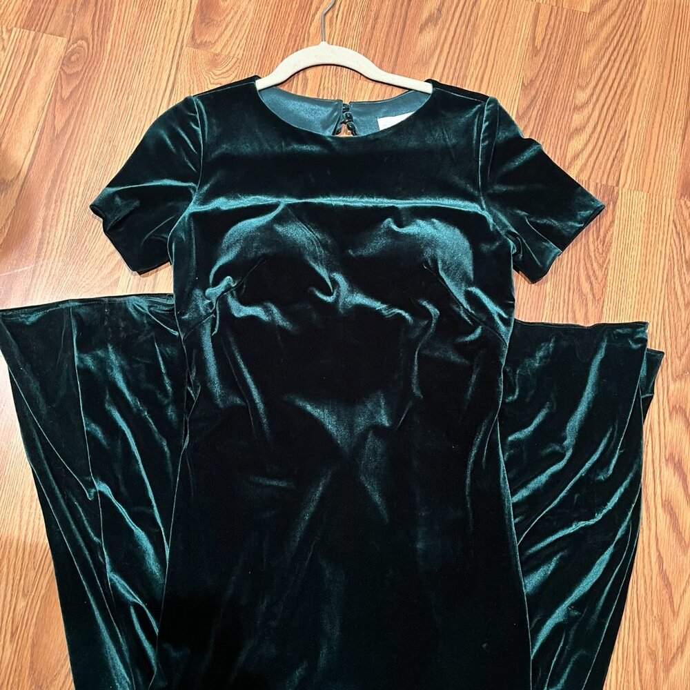 Beautiful Revelry Naomi Emerald 613 Velvet Dress
